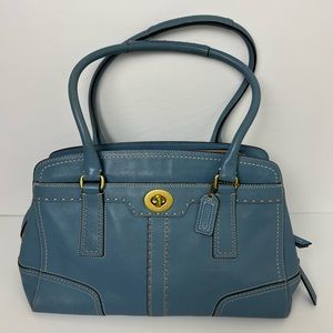 Blue Coach bag